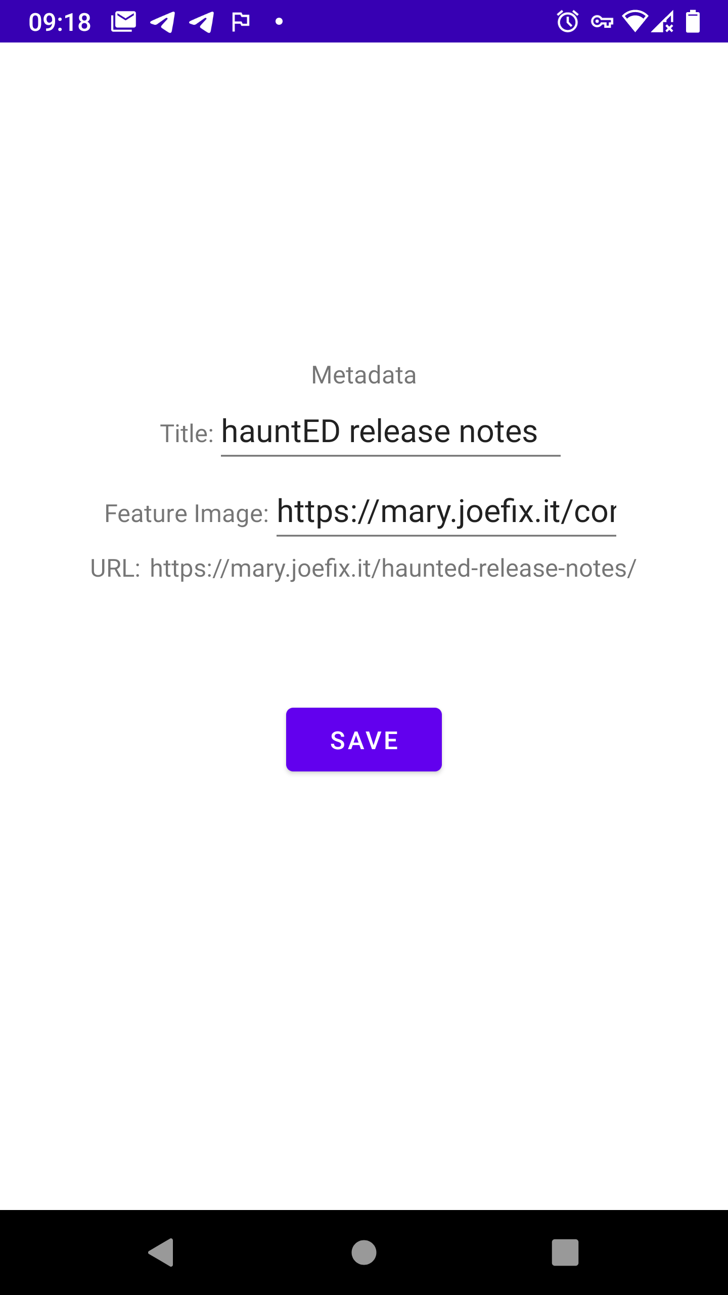 hauntED release notes