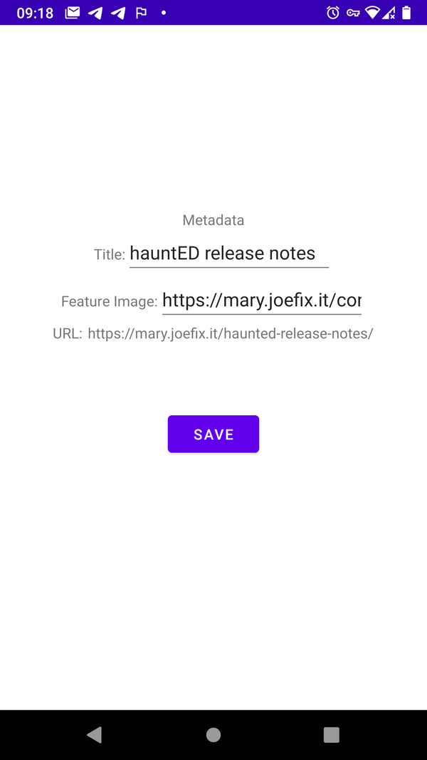 hauntED release notes